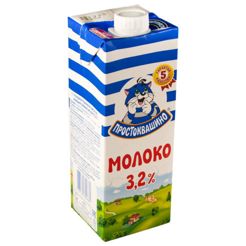 Молоко Простоквашино ж3,2 % 950 мл