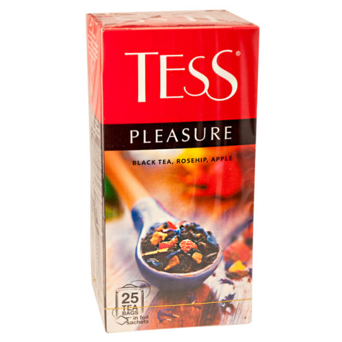 Чай Теss Pleasure черн/шип/ябл/тр фруктовый 25*1,5 гр