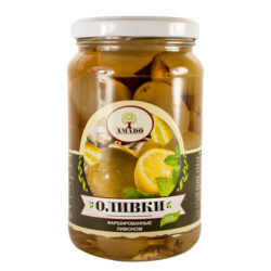 Оливки Amado лимон 350 г с/б