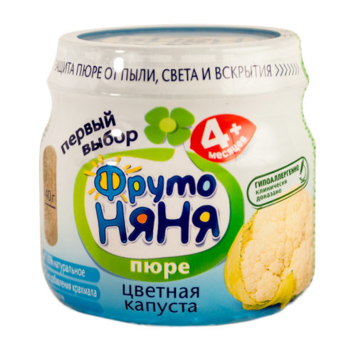 СП Пюре Фрутоняня цветная капуста 80 г с/б