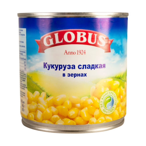 Кукуруза Globus сладкая 340 гр