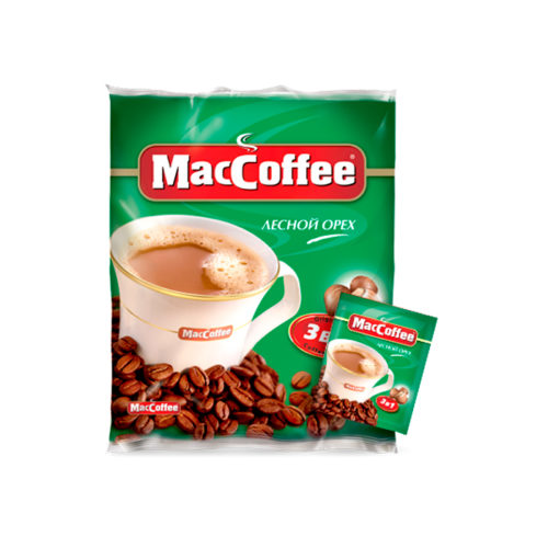 Кофе MacCoffee лесной орех 3в1 18 гр