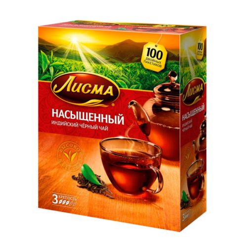 Чай Лисма Насыщ черн 100пак*2г