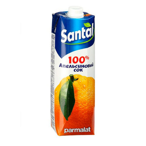 Сок SANTAL апельсин 1л ТРА Пармалат
